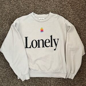Lonely Ghost The Apple Crewneck Sweatshirt Size L
